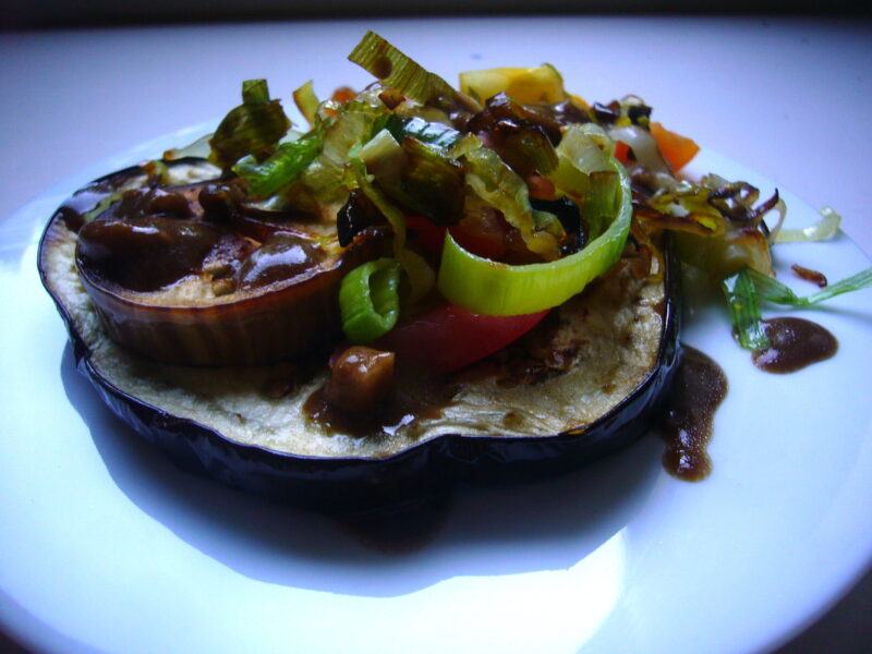 roasted eggplant salad