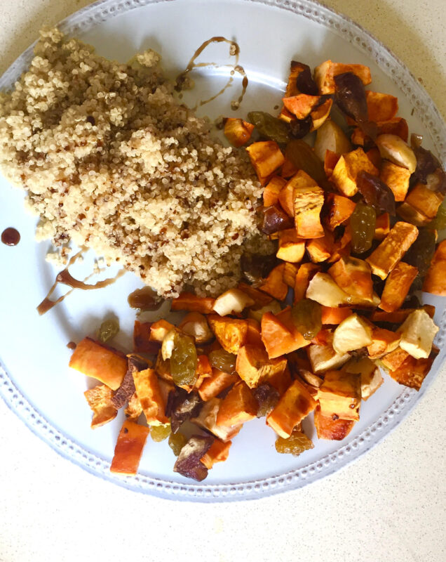 Quinoa with Fruits and Yams