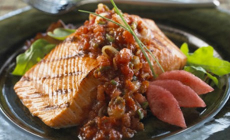 Roasted Pepper Watermelon Salsa