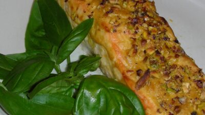 Roasted Pistachio-Crusted Salmon