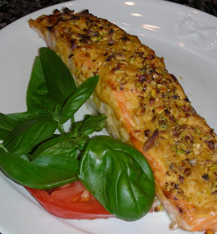 Roasted Pistachio-Crusted Salmon