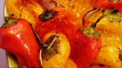 roasted red peppers
