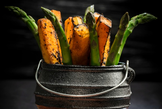 roasted sweet potato sticks