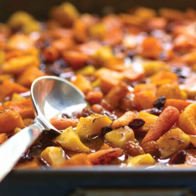 Roasted Sweet Vegetables with Cider