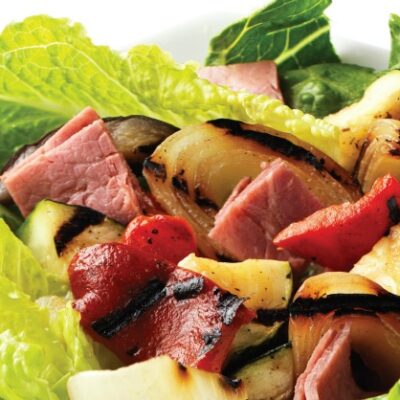 Roasted Veg and Pastrami Salad Pic