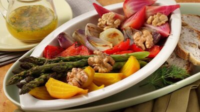 Roasted Vegetable & Walnut Salad