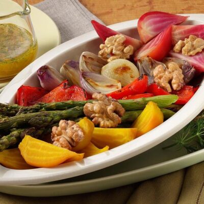 Roasted Vegetable & Walnut Salad