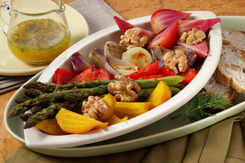 Roasted Vegetable & Walnut Salad