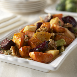 Roasted Vegetables with Walnut Vinaigrette
