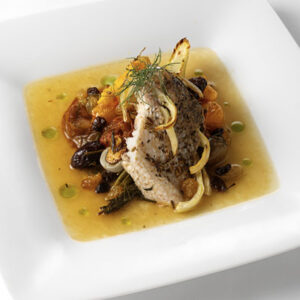 Roasted Wild Striped Sea Bass