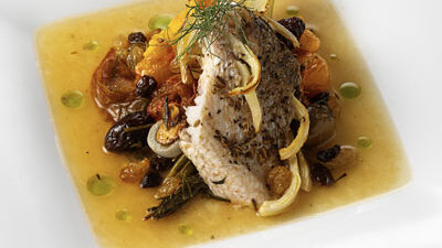 Roasted Wild Striped Sea Bass