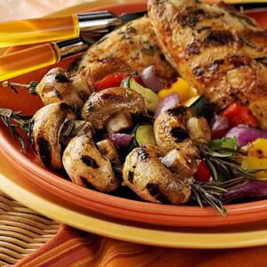 Rosemary Chicken and Mushrooms with Mixed Vegetables