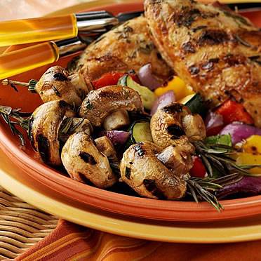 Rosemary Chicken and Mushrooms with Mixed Vegetables