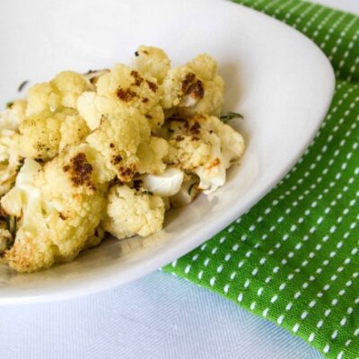 rosemary roasted cauliflower
