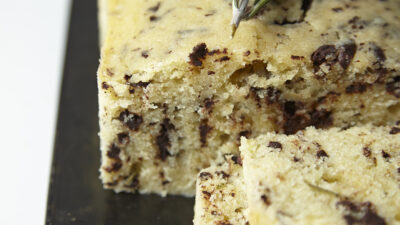 Rosemary Olive Oil Cakewith Dark Chocolate