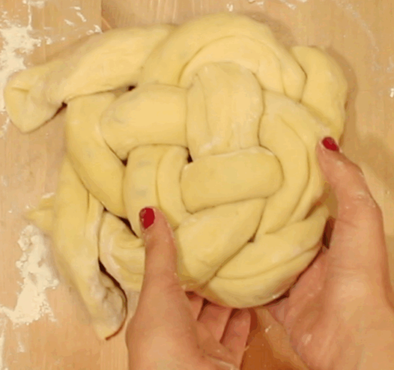 Tuck the ends under.