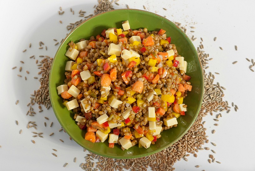 rye berry salad