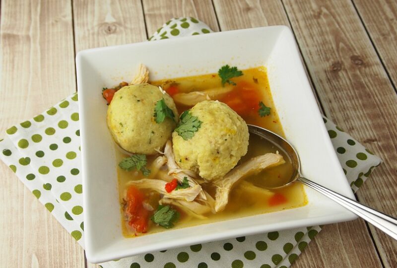 saffron-matzo-ball-soup-with-sofrito