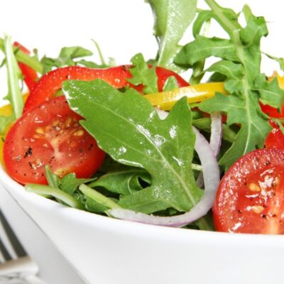 salad with honey lime vinaigrette