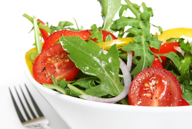 salad with honey lime vinaigrette