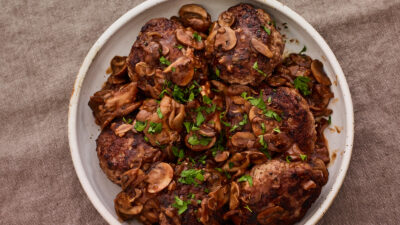 Salisbury Steaks with Mushroom Ragout