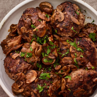 Salisbury Steaks with Mushroom Ragout