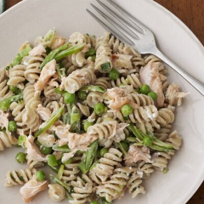 Salmon and Pea Rotini