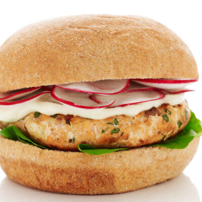 salmon burger