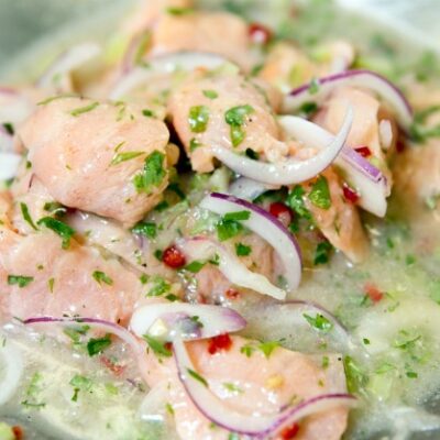salmon ceviche