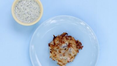 salmon stuffed latkes