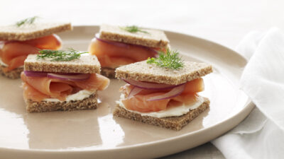 salmon tea sandwich