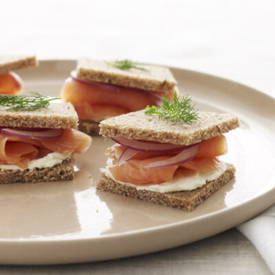 salmon tea sandwich