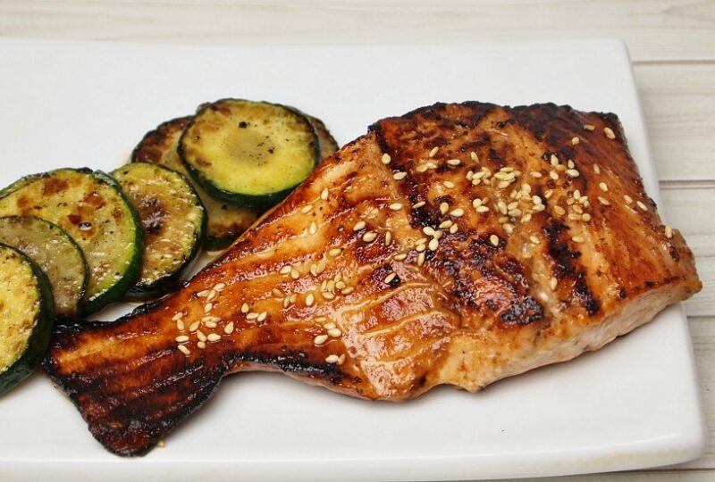 salmon teriyaki