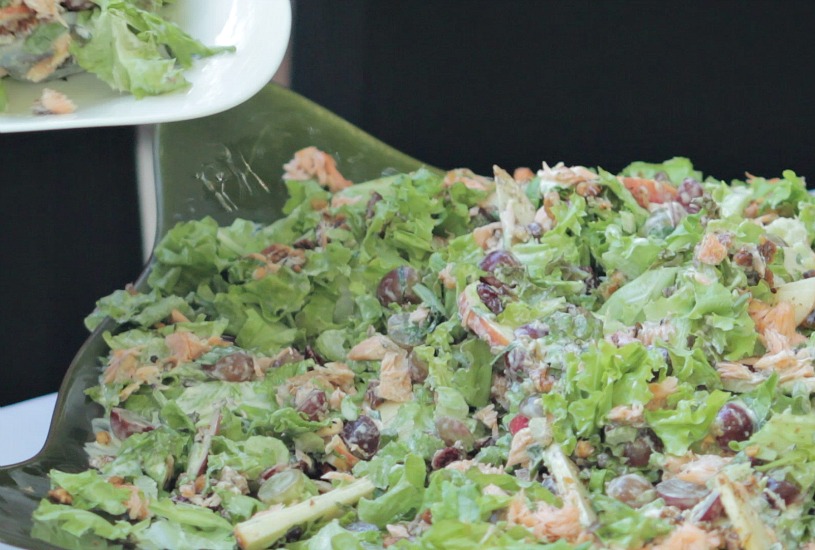 salmon waldorf salad