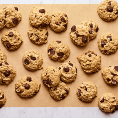 Salty Sesame Dark Chocolate Chip Cookies