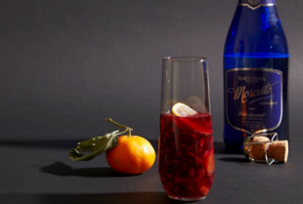 Sangria with spices and citrus