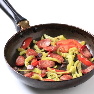 sausage with peppers and onions