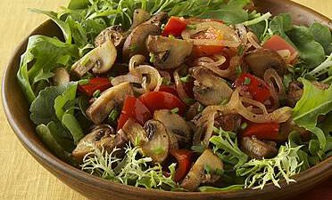 Saut&eacute;ed Mushroom Salad