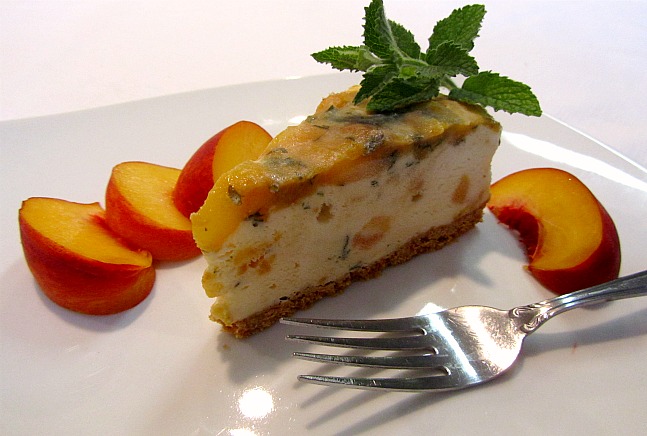 Sauteed Peach Ice Cream Torte