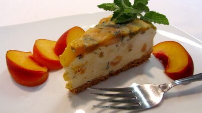 Sauteed PeachIce Cream Torte