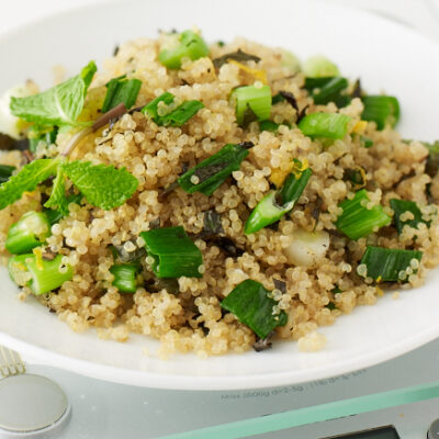 sauteed quinoa with mint