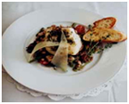 Sauteed Sea Bass with Mediterranean Bean Salad