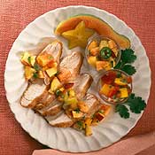 Sauteed Turkey Tenderloins with Fruit Salsas