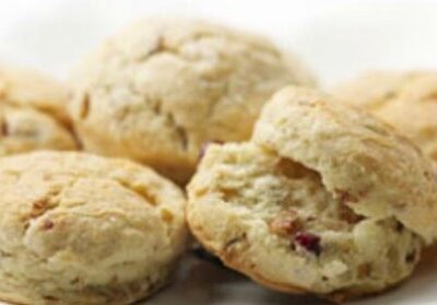 Savory Cranberry-Walnut Biscuits
