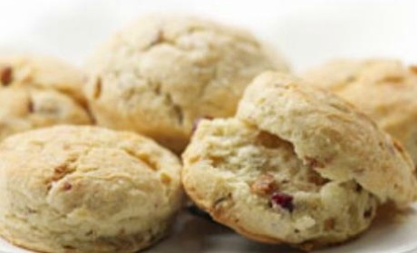 Savory Cranberry-Walnut Biscuits