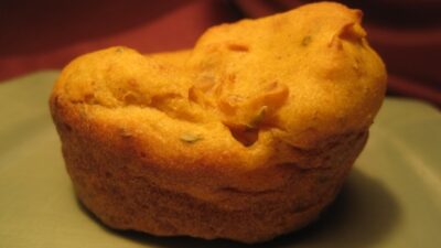 Savory Rosemary & Sweet Onion Pumpkin Muffins (Gluten Free & Parve)