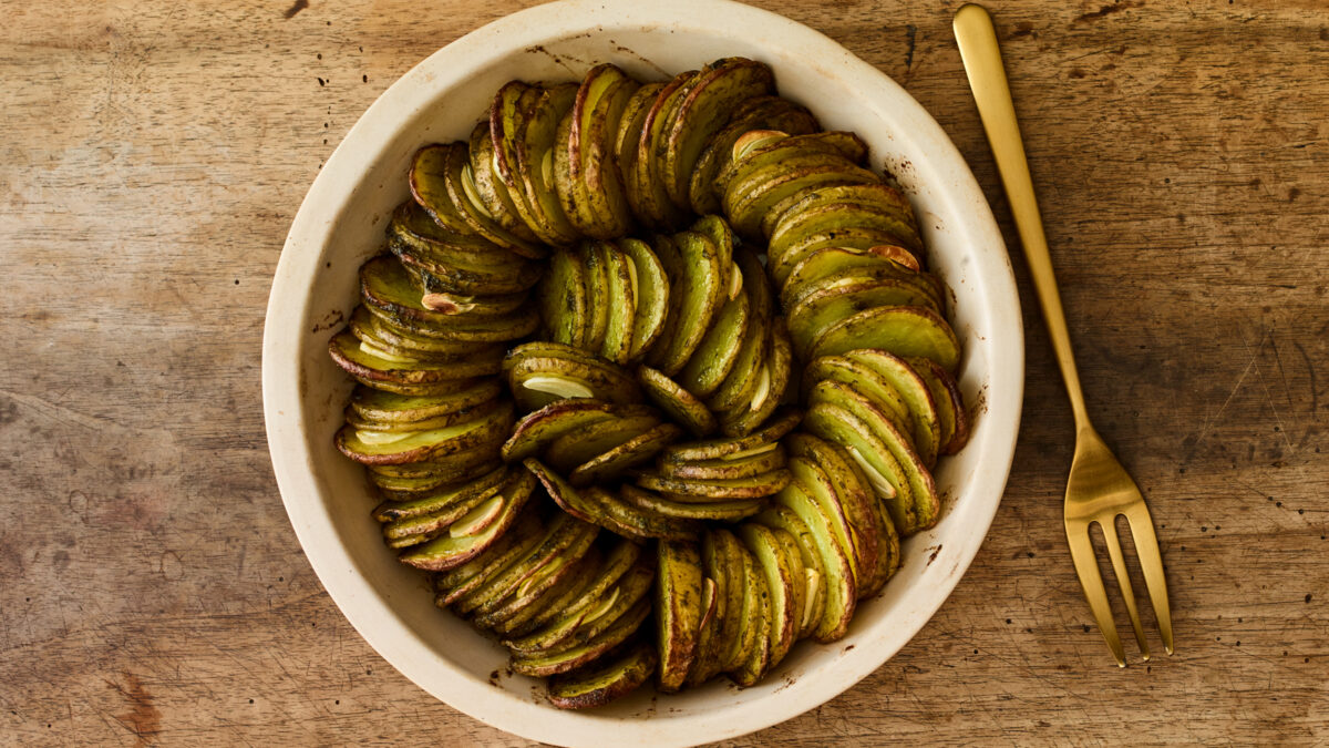 Basil Scalloped Potatoes