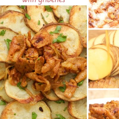 schmaltz roasted potatoes with gribenes pinterest