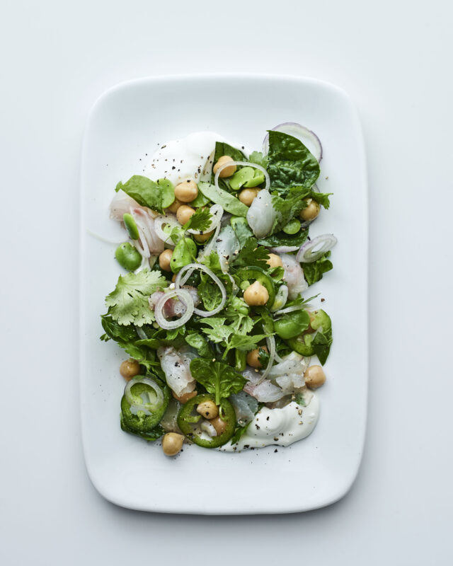 sea bass salad