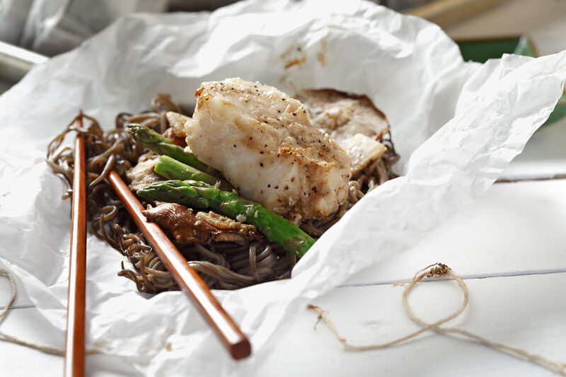 Sea bass and Noodles